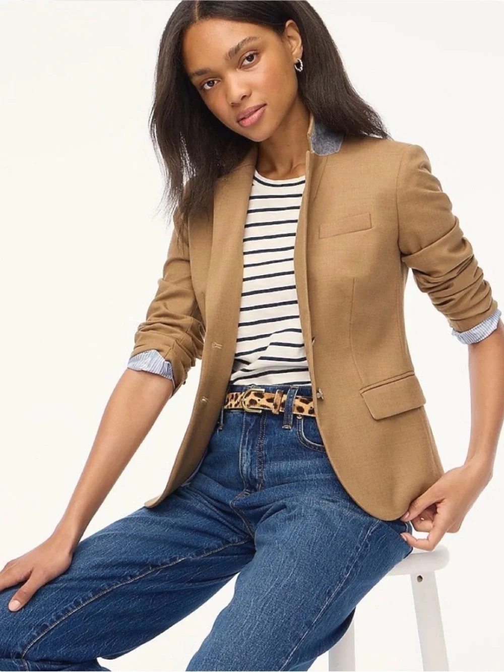 J. Crew Schoolboy Camel Blazer